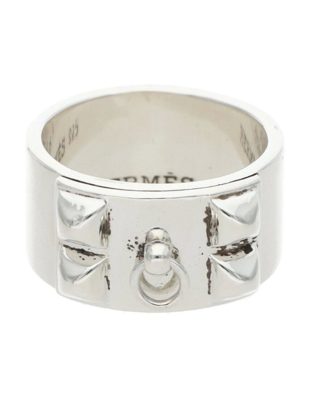 Hermes Collier de Chien GM Silver Ring